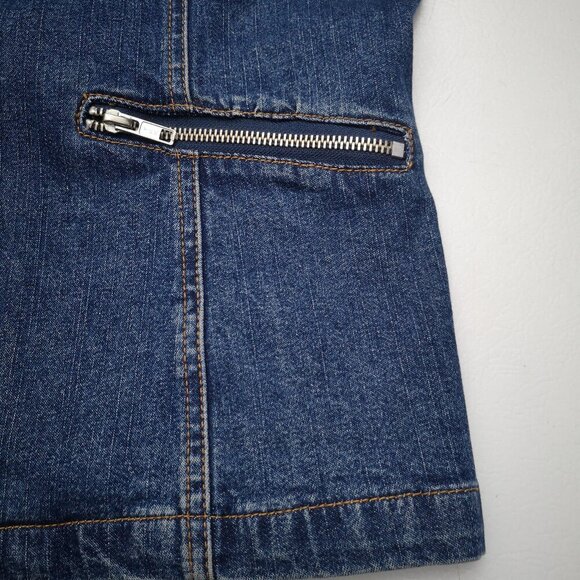 Together Ladies Size 12 Medium Wash Full Zip Fitted at the Waist Jean Jacket - Picture 8 of 10